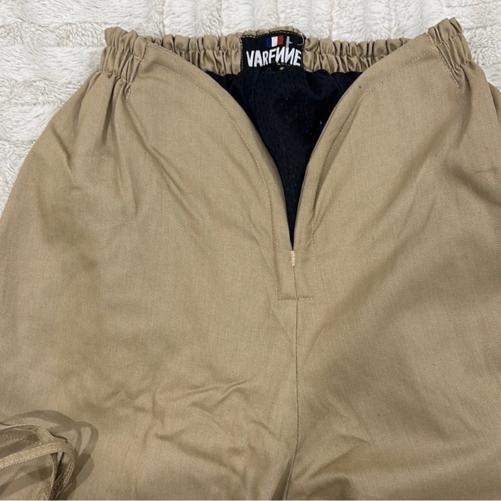 Varenne khaki v cut cargo pants